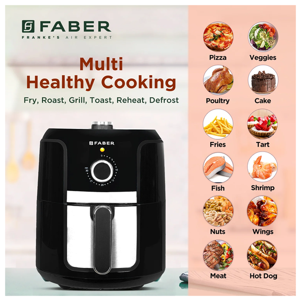 FABER Air Fryer (4.0 L) MS Black - Image 6