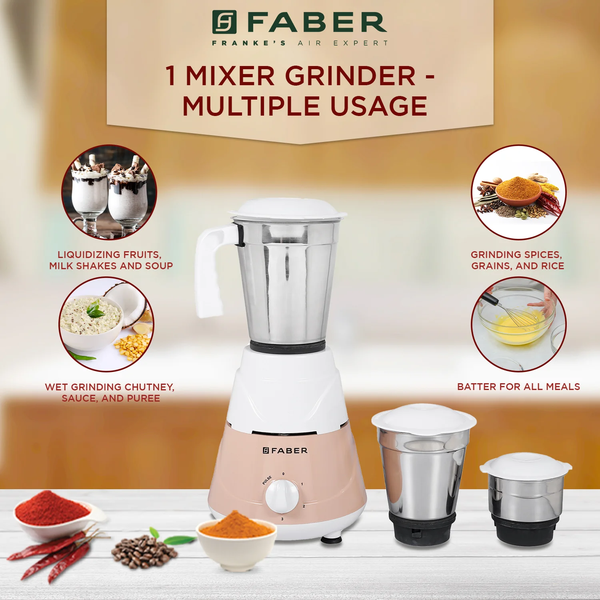 FABER Mixer Grinder Marvel 500W - Image 4
