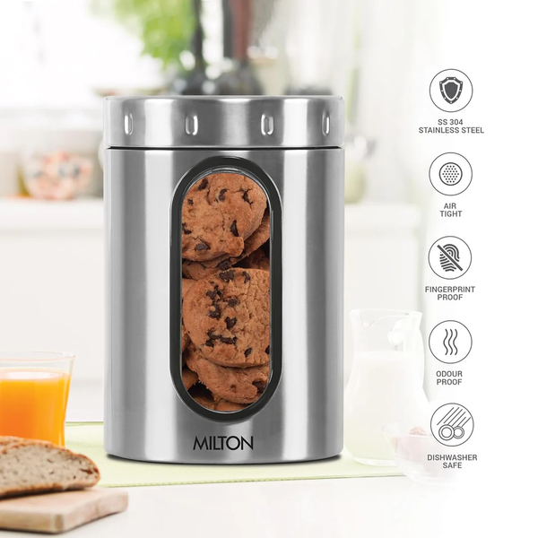 Milton Steel Crispy Storage Jar - Image 5