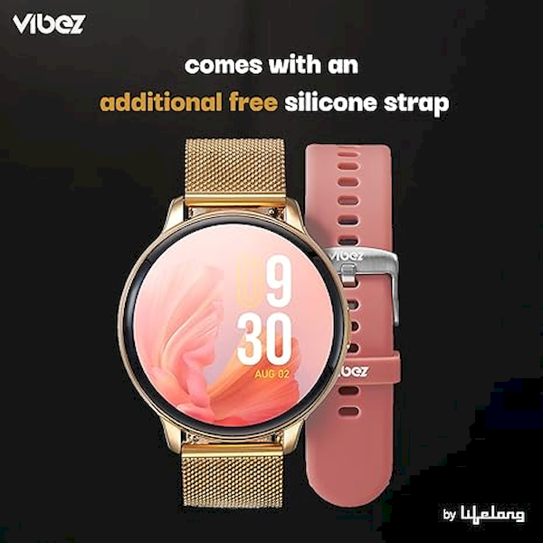 Lifelong Premium Luxury Smartwatch for Women with Metal Strap & HD Display - Image 4