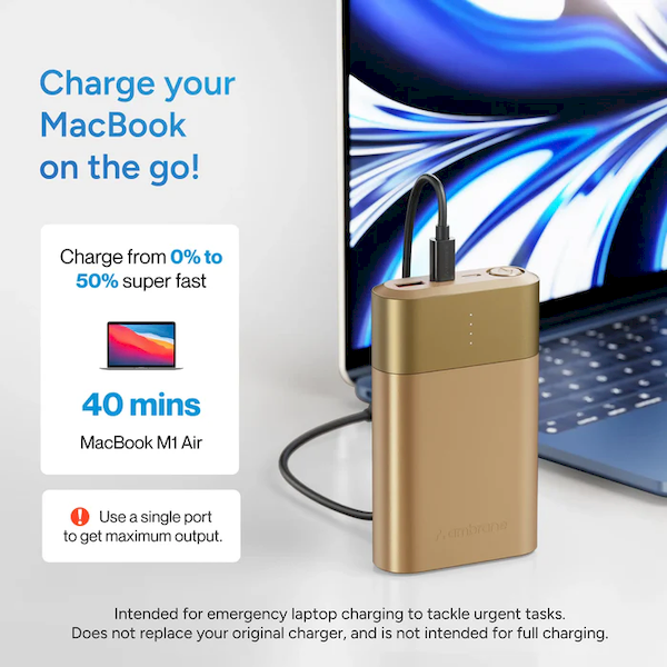 Ambrane Powerlit Duo 30 20000mAh Power-Bank for Mobiles & MacBooks - Image 5