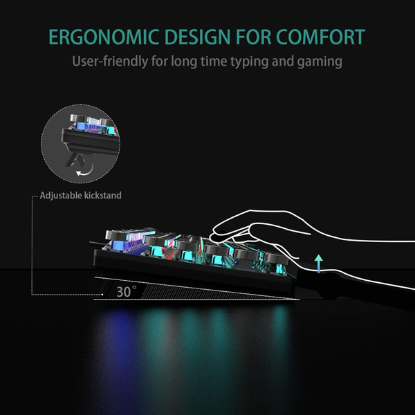 Aula Wired Mechanical Gaming Keyboard Brown Switches – Without Handrest - Image 5